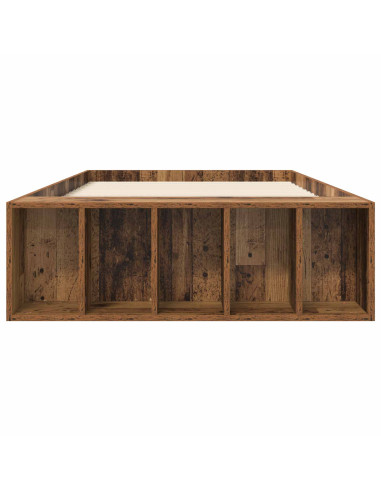 Telaio del letto con storage Legno antico 80 x 200 cm