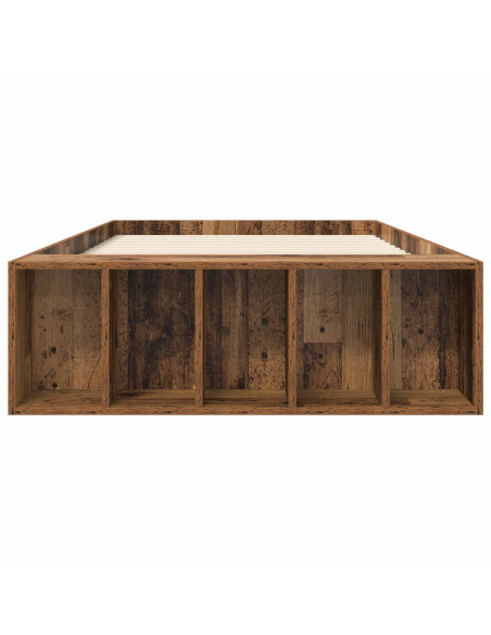 Telaio del letto con storage Legno antico 80 x 200 cm