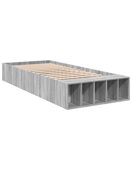 Telaio del letto con storage Sonoma grigio 80 x 200 cm