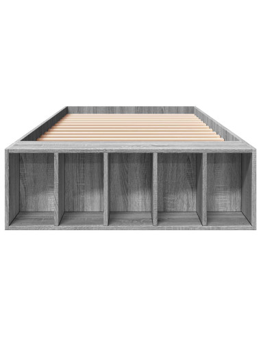 Telaio del letto con storage Sonoma grigio 80 x 200 cm