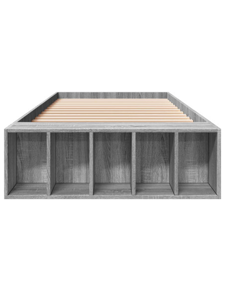 Telaio del letto con storage Sonoma grigio 80 x 200 cm
