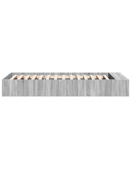 Telaio del letto con storage Sonoma grigio 80 x 200 cm