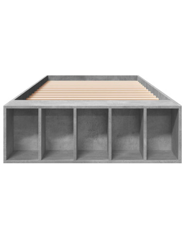 Telaio del letto con storage Grigio Cemento 80 x 200 cm