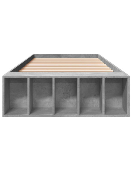 Telaio del letto con storage Grigio Cemento 80 x 200 cm