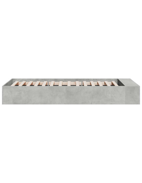 Telaio del letto con storage Grigio Cemento 80 x 200 cm