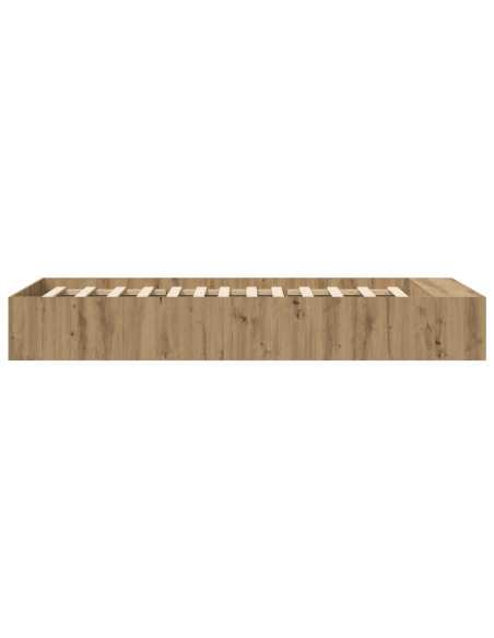 Telaio del letto con storage Rovere Artigianale 80 x 200 cm