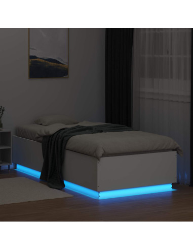 Letto con LED Bianco 80 x 200 cm Legno ingegnerizzato