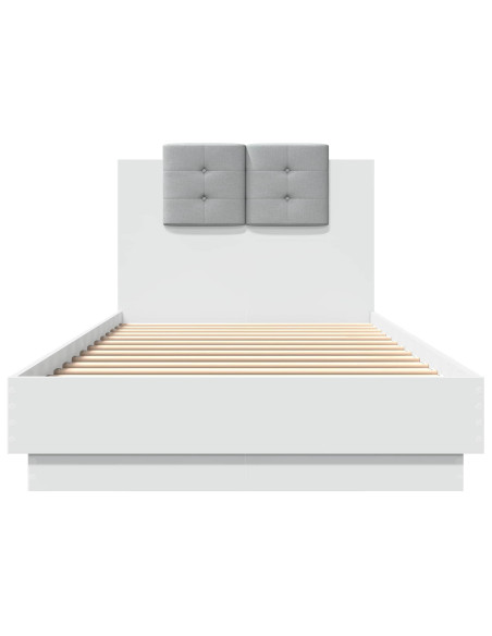 Struttura letto con testata con testiera Bianco 80 x 200 cm