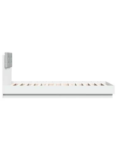 Struttura letto con testata con testiera Bianco 80 x 200 cm
