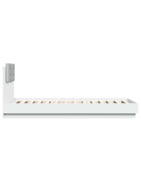 Struttura letto con testata con testiera Bianco 80 x 200 cm