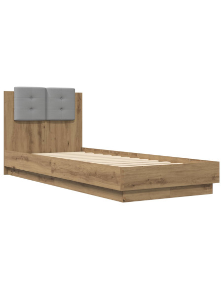Struttura letto con testata Rovere Artigianale 80 x 200 cm