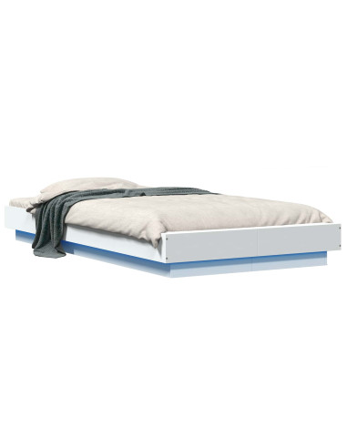 Letto con LED Bianco 80 x 200 cm Legno ingegnerizzato
