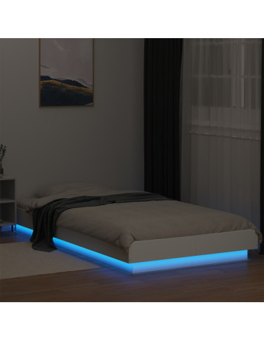 Letto con LED Bianco 80 x 200 cm Legno ingegnerizzato