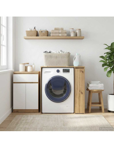 Mobiletto per lavatrice Rovere artigianale 87 x 60 x 89 cm