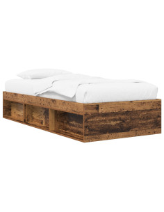 Telaio del letto con storage Legno antico 80 x 200 cm 2