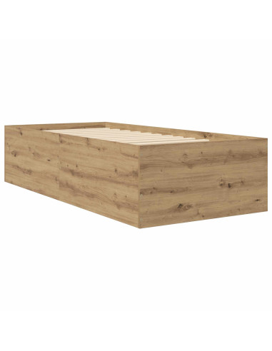 Struttura letto a pavimento Rovere Artigianale 80 x 200 cm