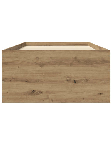 Struttura letto a pavimento Rovere Artigianale 80 x 200 cm