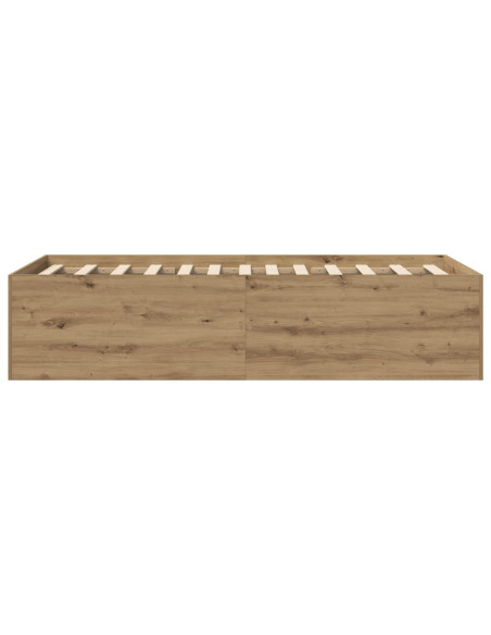 Struttura letto a pavimento Rovere Artigianale 80 x 200 cm