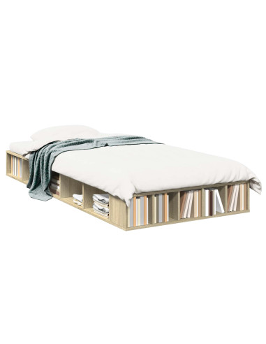 Telaio del letto con storage Rovere Sonoma 80 x 200 cm