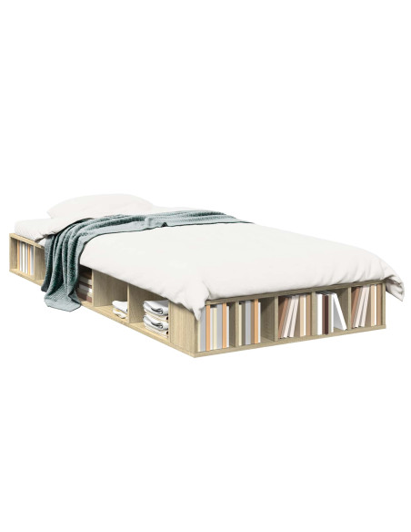 Telaio del letto con storage Rovere Sonoma 80 x 200 cm