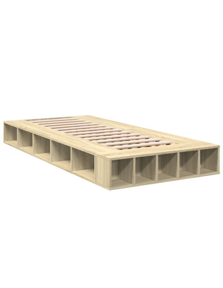 Telaio del letto con storage Rovere Sonoma 80 x 200 cm