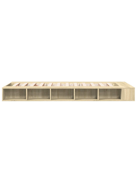 Telaio del letto con storage Rovere Sonoma 80 x 200 cm