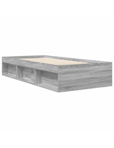 Telaio del letto con storage Sonoma grigio 80 x 200 cm
