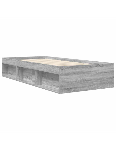 Telaio del letto con storage Sonoma grigio 80 x 200 cm