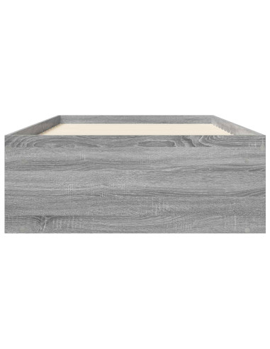 Telaio del letto con storage Sonoma grigio 80 x 200 cm