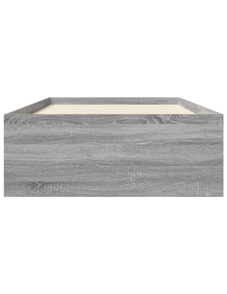 Telaio del letto con storage Sonoma grigio 80 x 200 cm