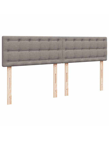 Giroletto a Molle con Materasso Tortora 200x200 cm in Tessuto