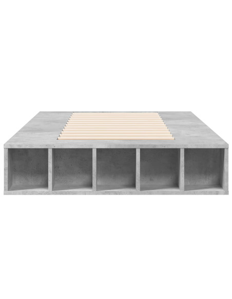 Telaio del letto con storage Grigio Cemento 80 x 200 cm