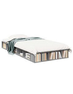 Telaio del letto con storage Sonoma grigio 80 x 200 cm 2
