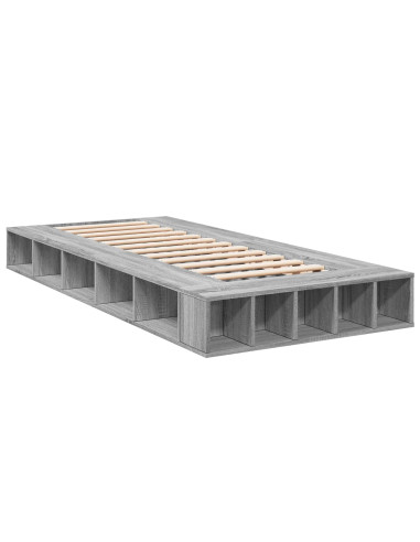 Telaio del letto con storage Sonoma grigio 80 x 200 cm