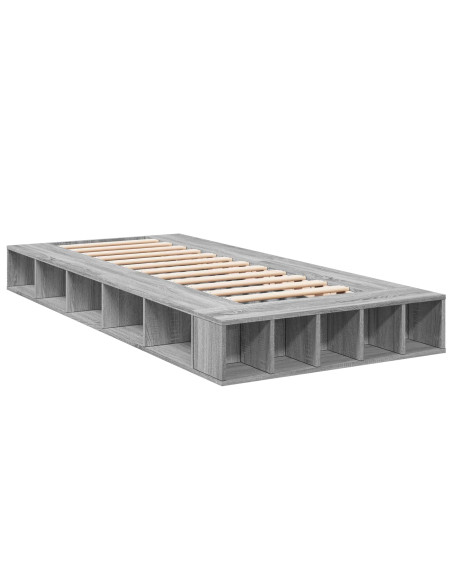 Telaio del letto con storage Sonoma grigio 80 x 200 cm