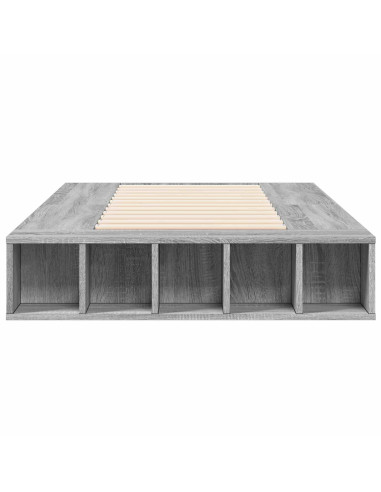 Telaio del letto con storage Sonoma grigio 80 x 200 cm