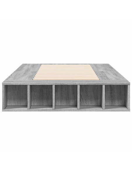 Telaio del letto con storage Sonoma grigio 80 x 200 cm