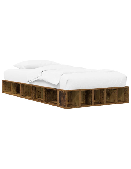 Telaio del letto con storage Legno antico 80 x 200 cm