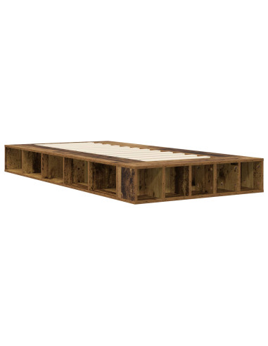Telaio del letto con storage Legno antico 80 x 200 cm