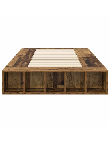 Telaio del letto con storage Legno antico 80 x 200 cm
