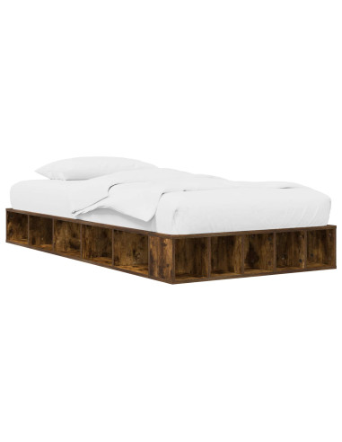 Telaio del letto con storage Rovere Fumo 80 x 200 cm