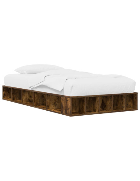 Telaio del letto con storage Rovere Fumo 80 x 200 cm