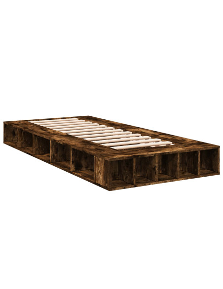 Telaio del letto con storage Rovere Fumo 80 x 200 cm