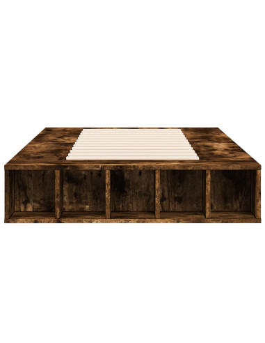 Telaio del letto con storage Rovere Fumo 80 x 200 cm