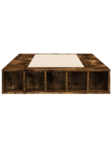 Telaio del letto con storage Rovere Fumo 80 x 200 cm