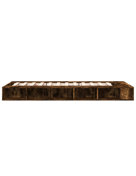 Telaio del letto con storage Rovere Fumo 80 x 200 cm