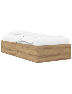Struttura letto a pavimento Rovere Artigianale 80 x 200 cm 2