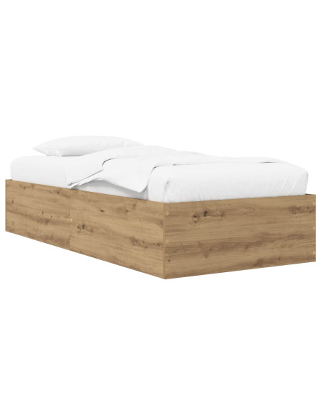 Struttura letto a pavimento Rovere Artigianale 80 x 200 cm