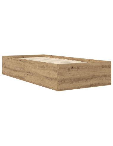 Struttura letto a pavimento Rovere Artigianale 80 x 200 cm