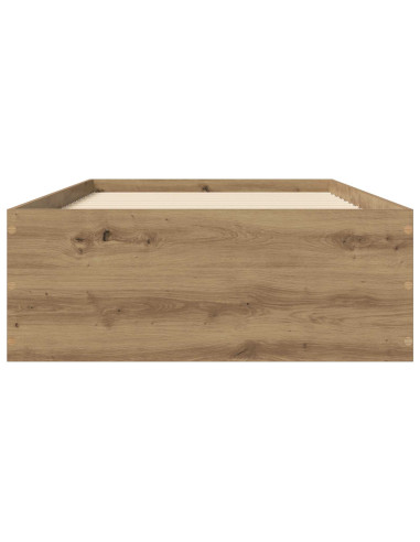 Struttura letto a pavimento Rovere Artigianale 80 x 200 cm